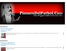 Tablet Screenshot of pionerodelfutbol.com